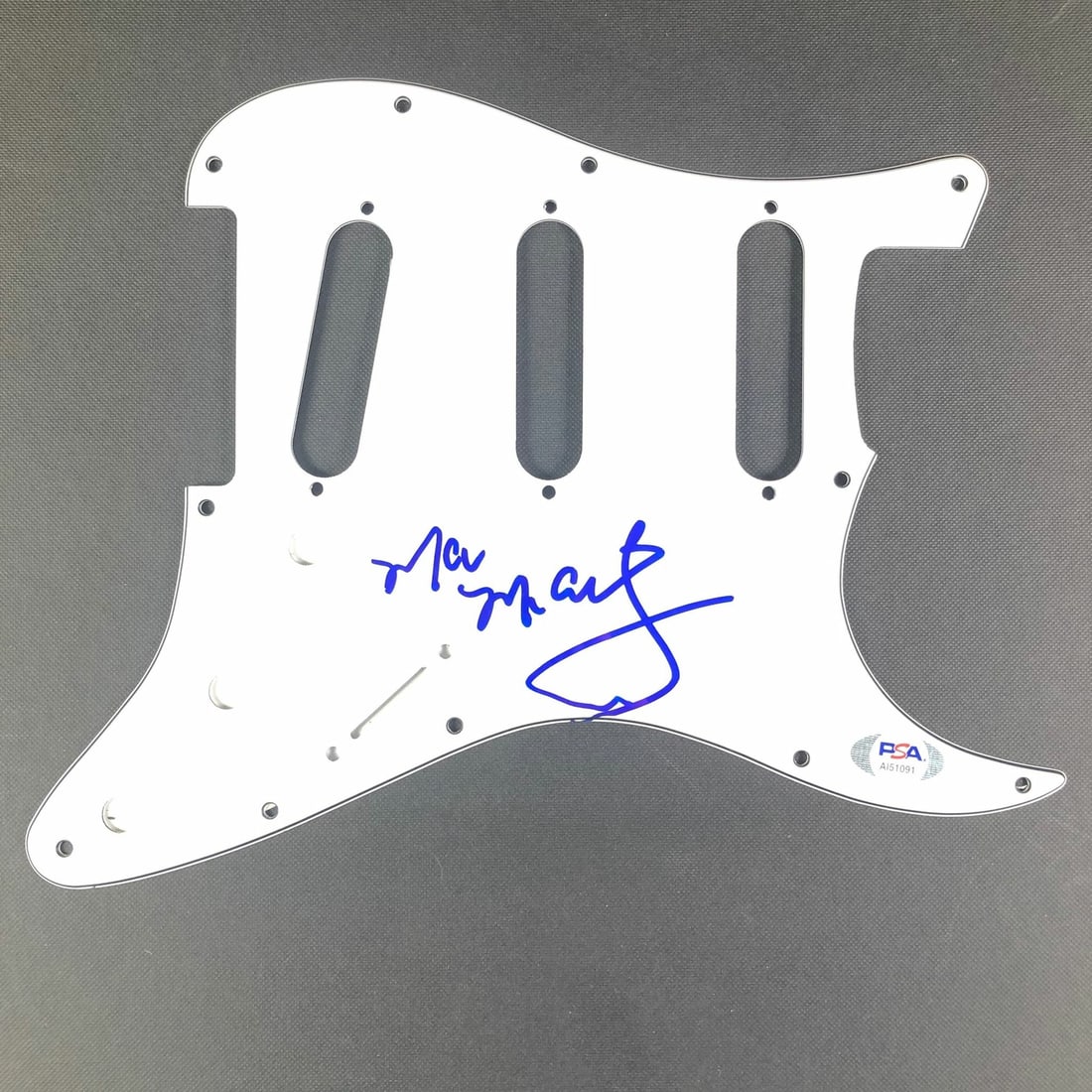 PSA DNA Mac McAnally autographed original pickguard (1 of 5)