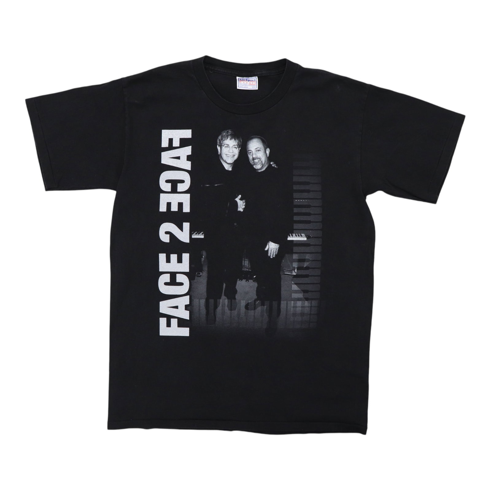 Vintage 2001 Face To Face Tour Shirt Billy Joel Elton John: Vintage 2001 Face To Face Tour Shirt Billy Joel Elton John This is an original vintage 2001 Billy Joel Elton John Face To Face Tour shirt. It features graphics on both the front and back and is made f