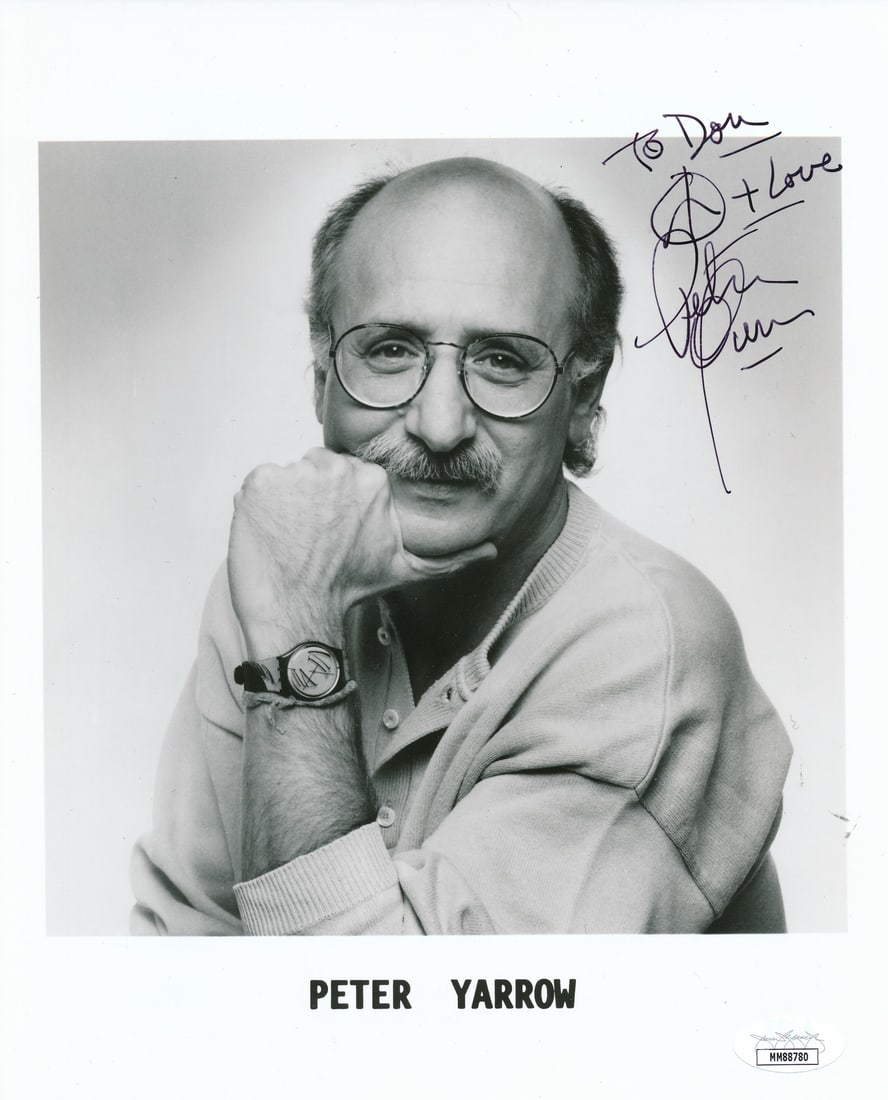 Peter Yarrow Signed 8x10 B/W Photo JSA Authenticated (1 of 3)