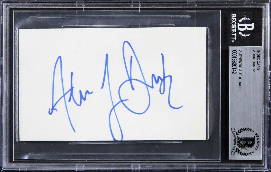 Adam Duritz Signed 3x5 Index Card Counting Crows Beckett Authenticated (1 of 2)