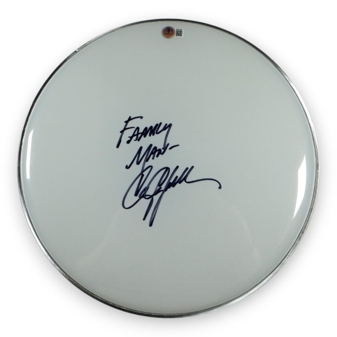 Craig Campbell Signed 13 Inch Drumhead With Family Man Inscription Beckett Authenticated (1 of 3)