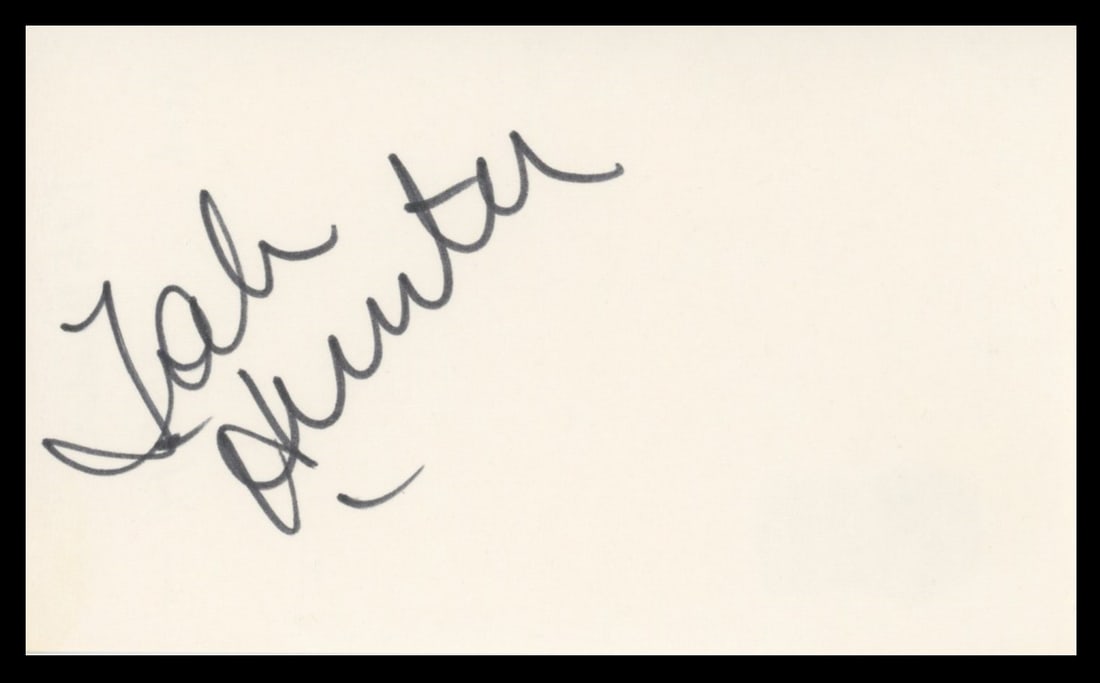 Tab Hunter signed 3x5 index card with Beckett authentication Damn Yankees (1 of 2)