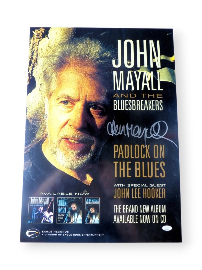 John Mayall Autographed 16x23 Poster JSA Certified Bluesbreakers Promo (1 of 4)