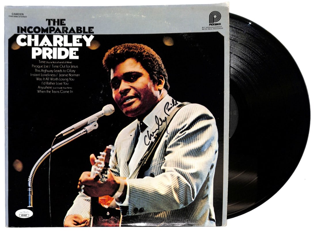 Charley Pride Signed The Incomparable Vinyl Record JSA Authenticated (1 of 3)