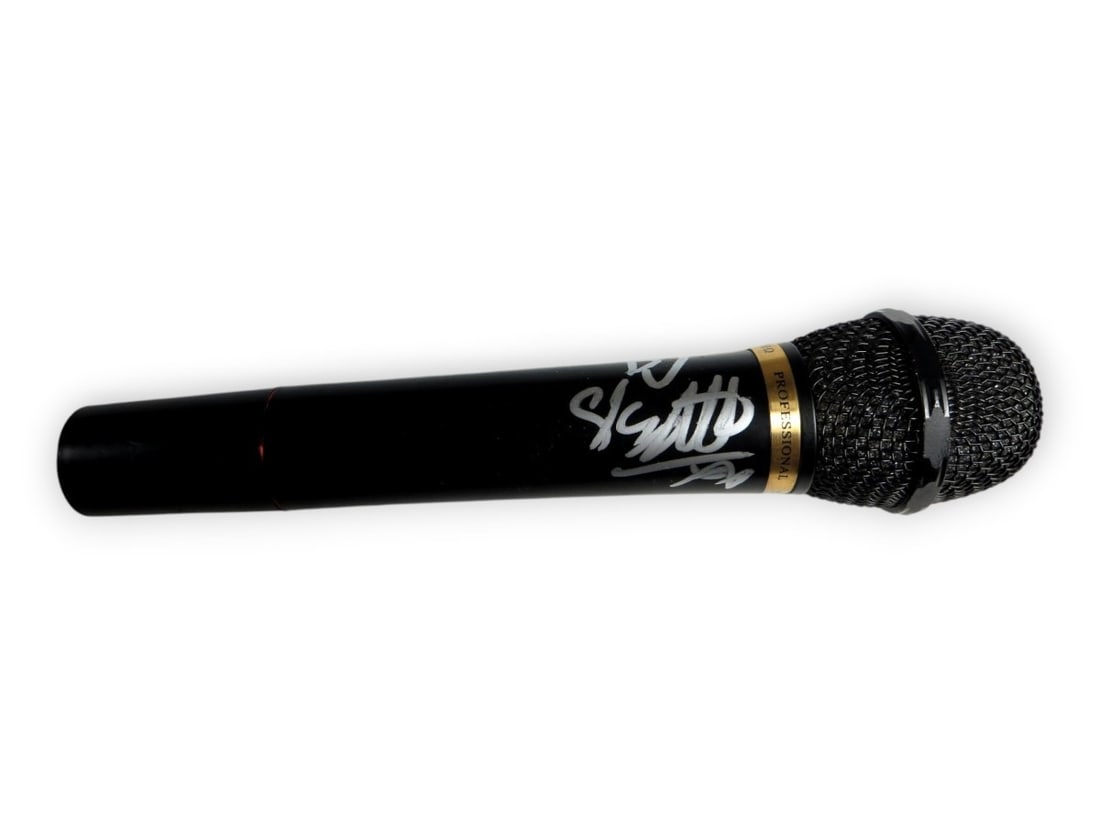Estelle Swaray autographed microphone JSA authenticated: Estelle Swaray autographed microphone JSA authenticated This is an original microphone autographed by Estelle Swaray, the renowned singer and actress. The signature has been authenticated by James Spe