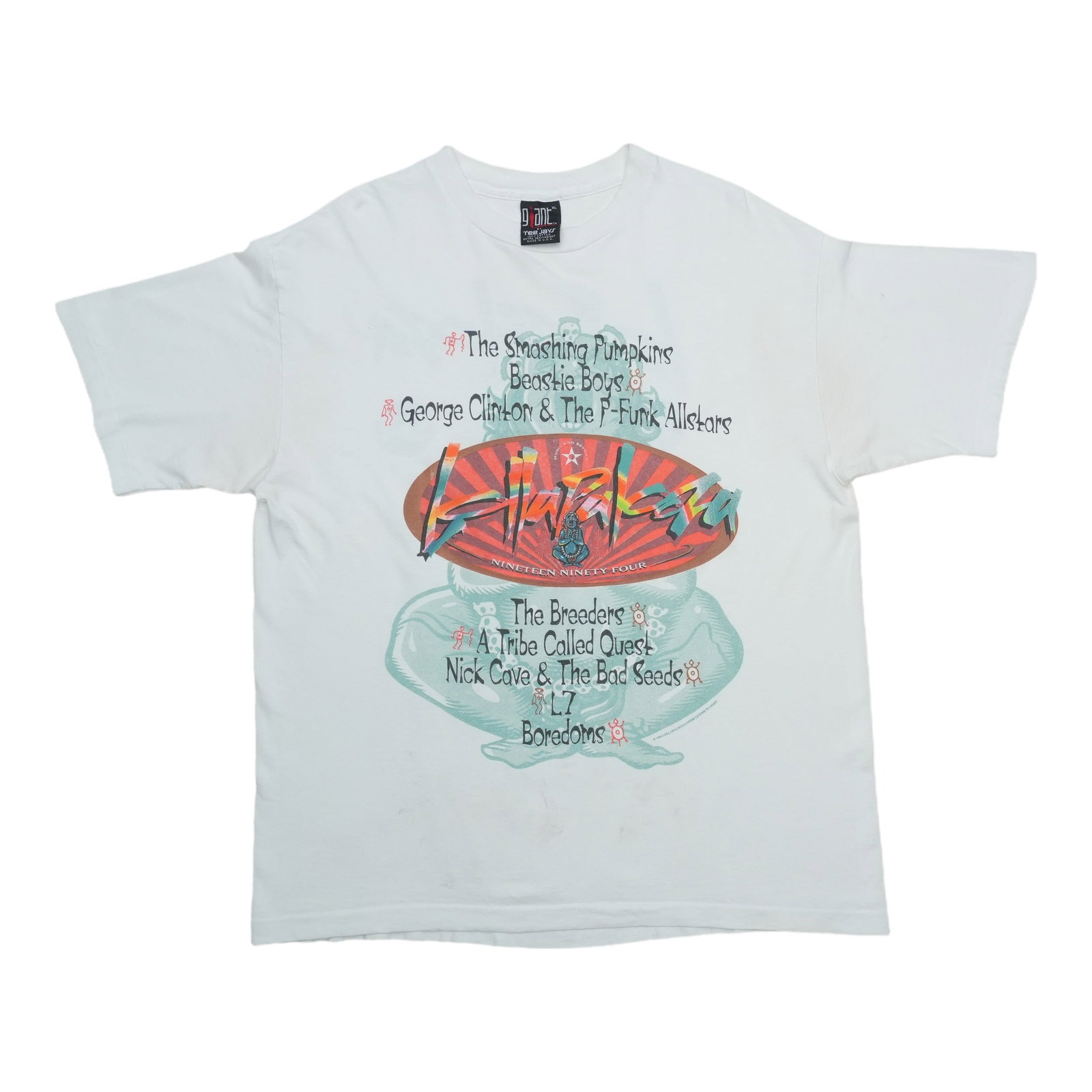 Vintage 1994 Lollapalooza concert tee Smashing Pumpkins Beastie Boys XL (1 of 7)