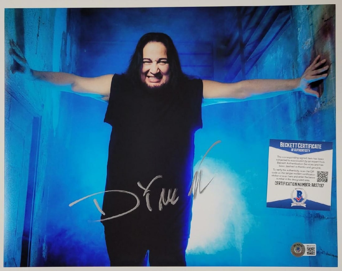 Dino Cazares Fear Factory Signed 11x14 Photograph Beckett Authenticated (1 of 1)