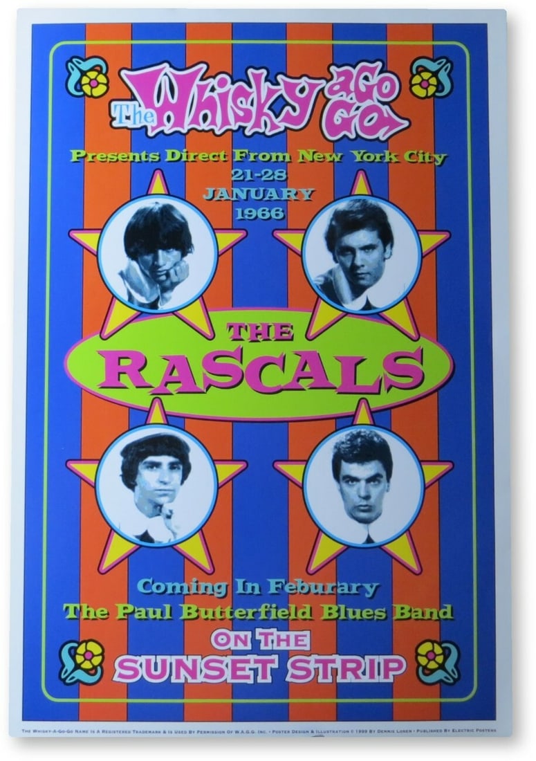 Authentic The Rascals Poster 13x19 Global Authentics Certified (1 of 1)