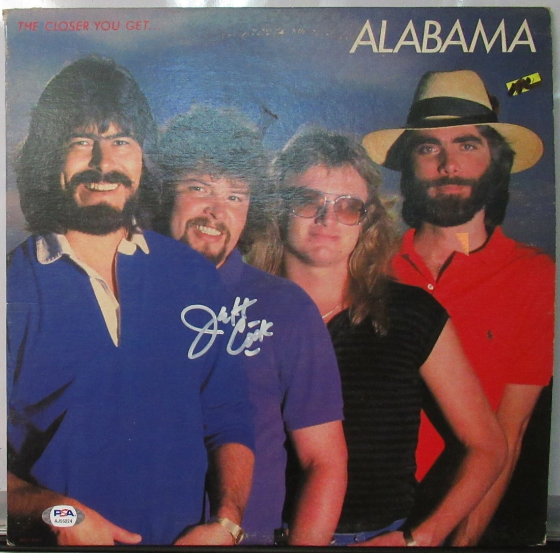 Alabama The Closer You Get Album Signed by Jeff Cook PSA/DNA Authenticated (1 of 4)