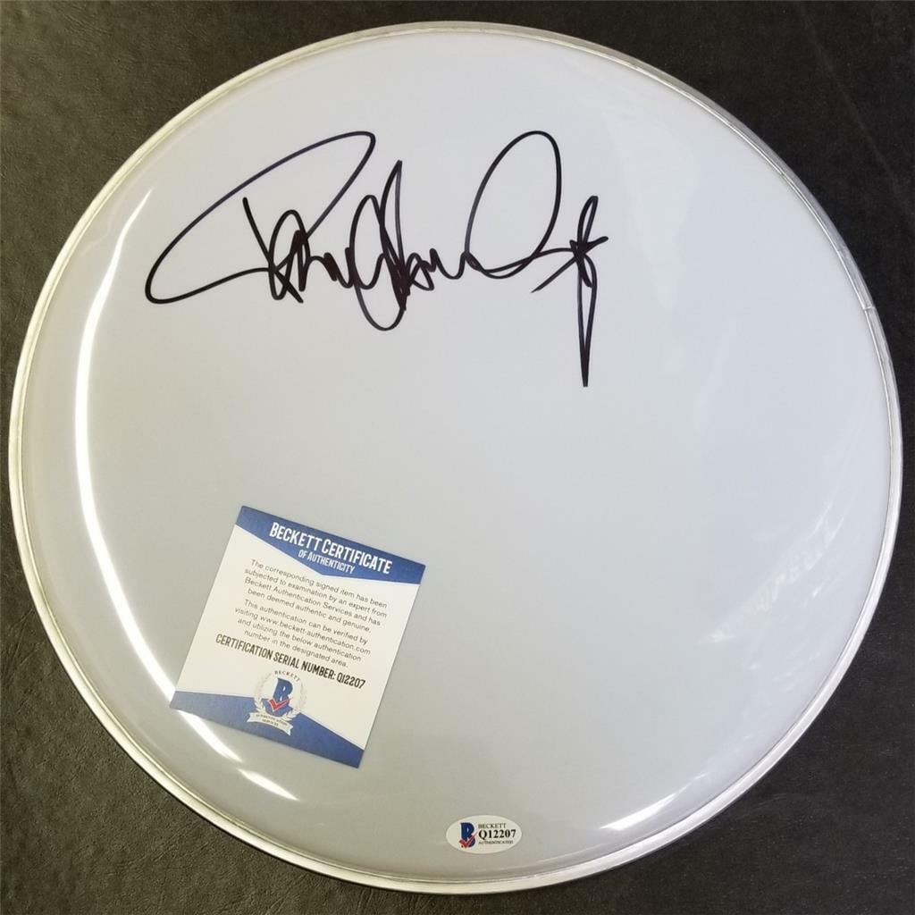 Signed 12 Inch Drumhead Paul Stanley of KISS with Beckett Authentication: Signed 12 Inch Drumhead Paul Stanley of KISS with Beckett Authentication This 12-inch drumhead is autographed by Paul Stanley, the guitarist of KISS. The signature is authenticated by Beckett (BAS) an