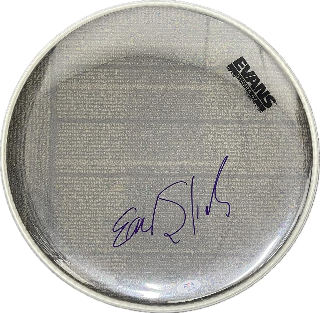 Earl Slick Signed Drum Head Authentic PSA/DNA Music Memorabilia (1 of 2)