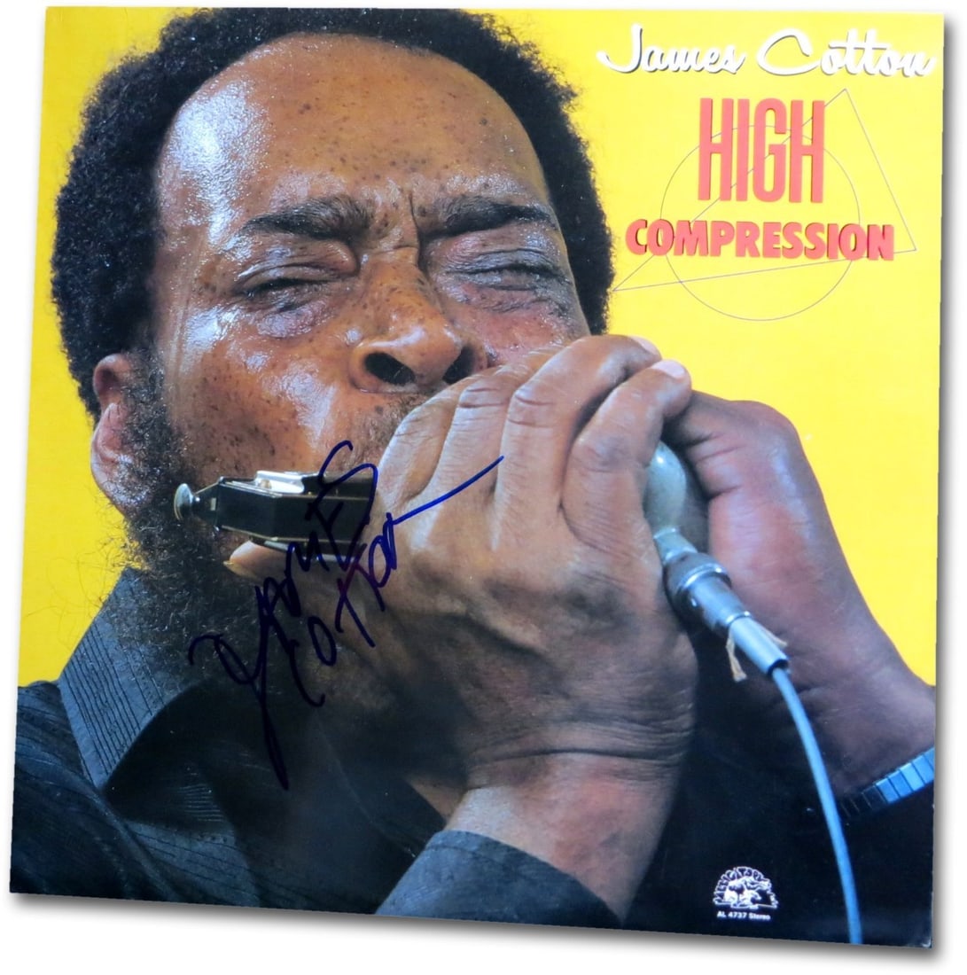James Cotton Autographed Album Cover with Record JSA Certified (1 of 4)