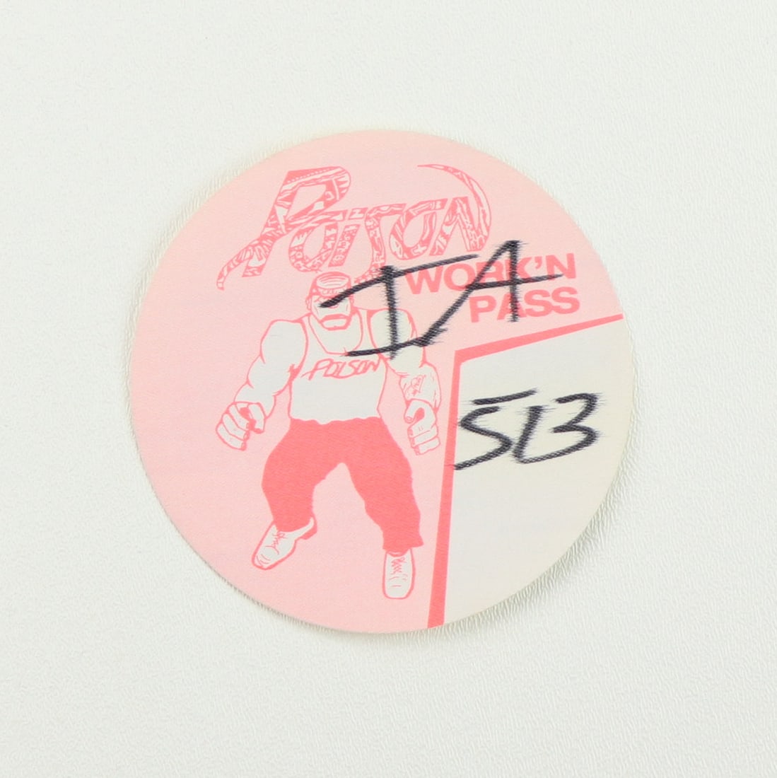Vintage 1988 Poison Concert Backstage Access Pass Original (1 of 2)