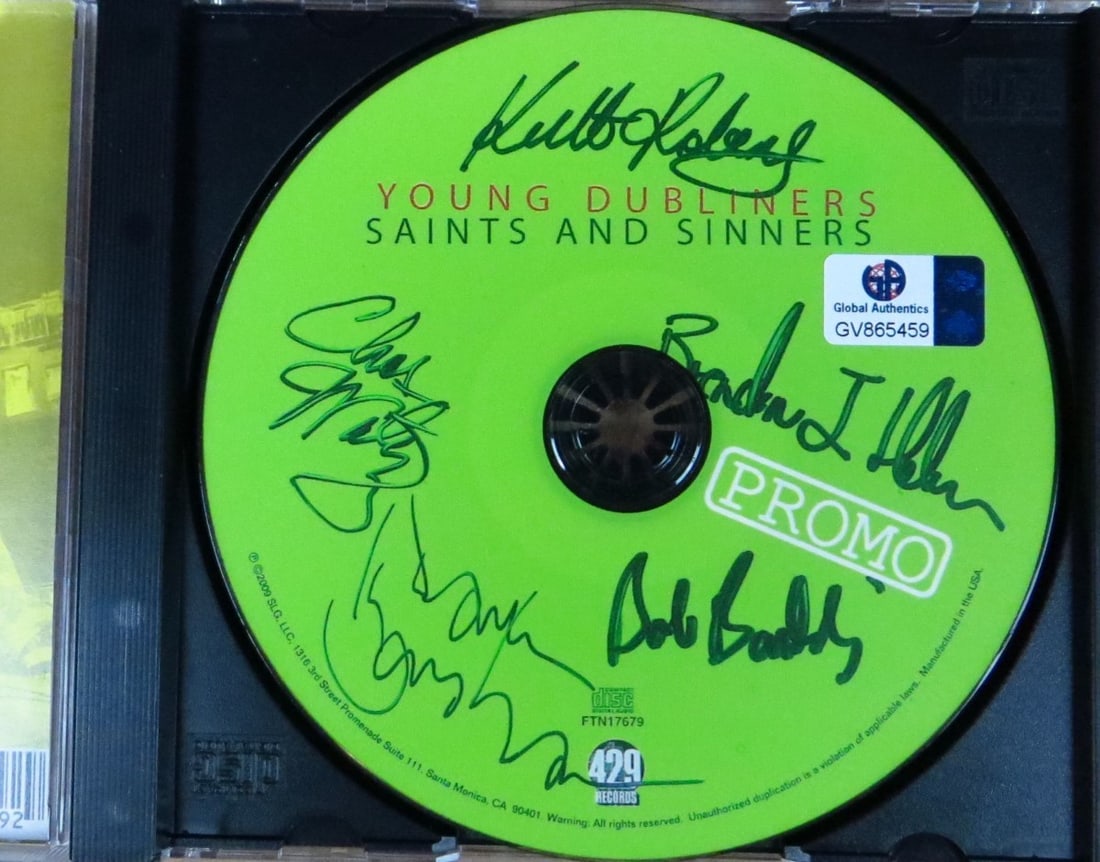 Young Dubliners Signed CD With Global Authentics Certificate Roberts Holmes Boulding (1 of 3)