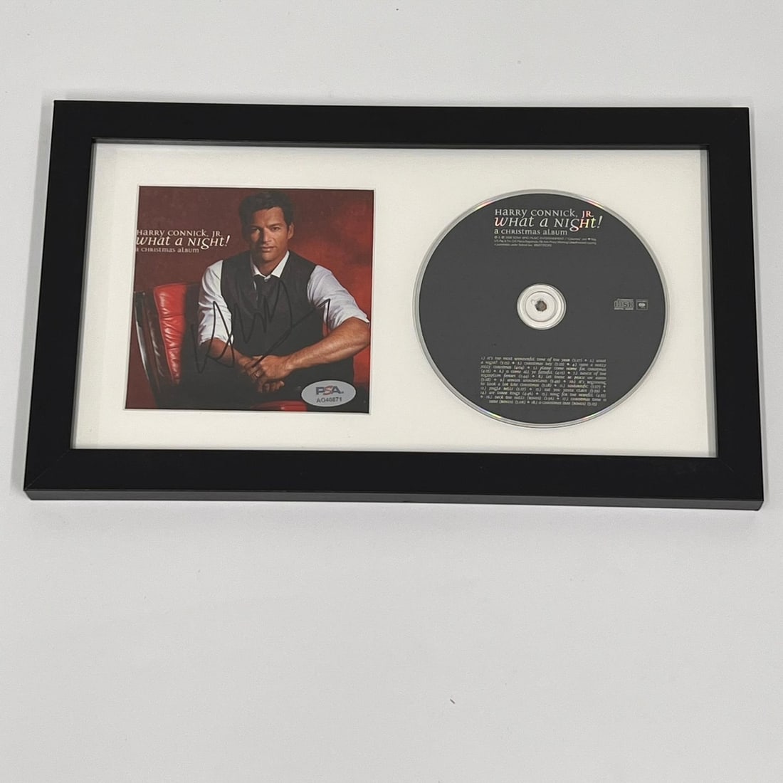 Harry Connick Jr Signed Framed Christmas Album CD Cover PSA/DNA (1 of 3)
