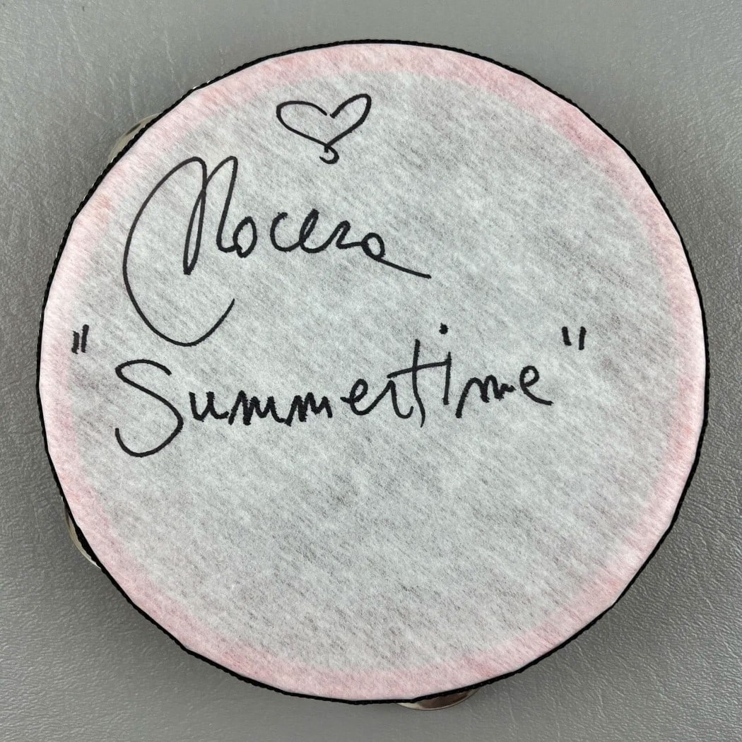 Nocera Autographed Tambourine with Summertime Inscription JSA Authenticated (1 of 3)