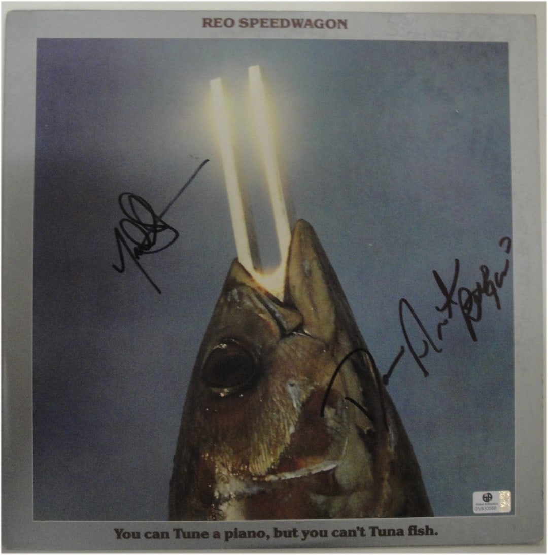 REO Speedwagon Autographed Record Neal Doughty Dave Amato JSA Certified (1 of 3)