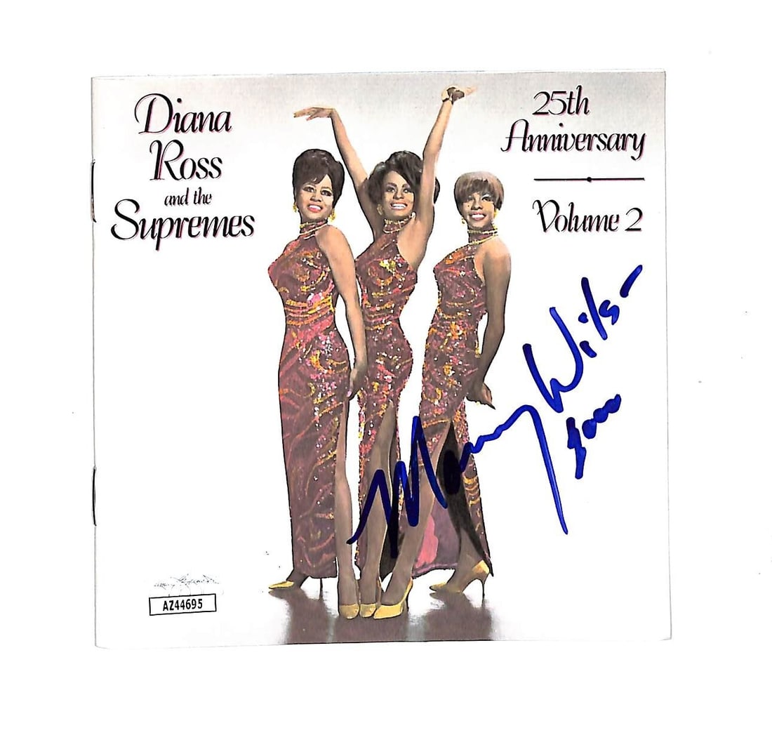 Mary Wilson Signed CD Cover The Supremes JSA Authenticated: Mary Wilson Signed CD Cover The Supremes JSA Authenticated This is an original CD cover of The Supremes, autographed by Mary Wilson. The signature has been authenticated by James Spence Authentication