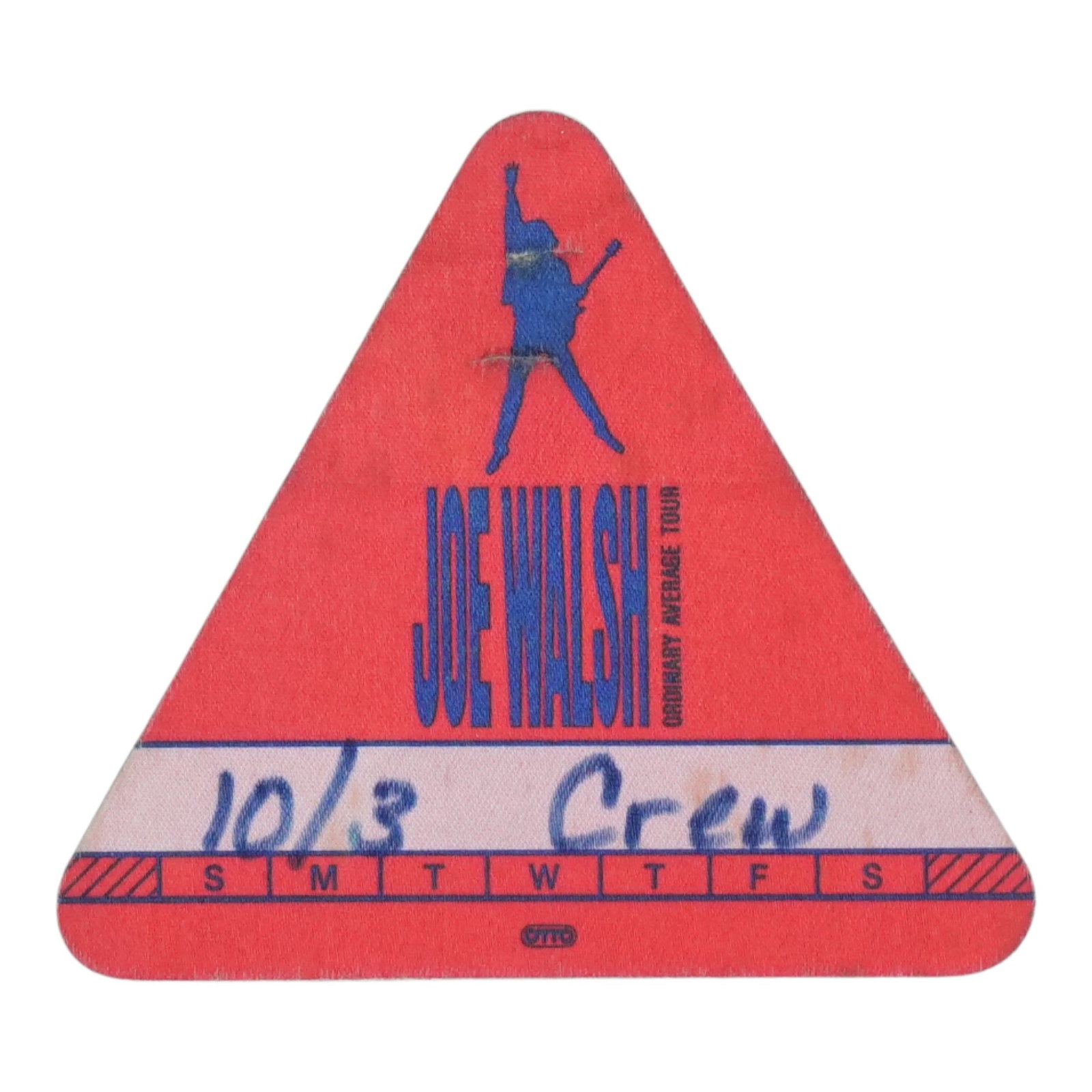 1991 Joe Walsh Tour Crew Backstage Pass Ordinary Average (1 of 2)