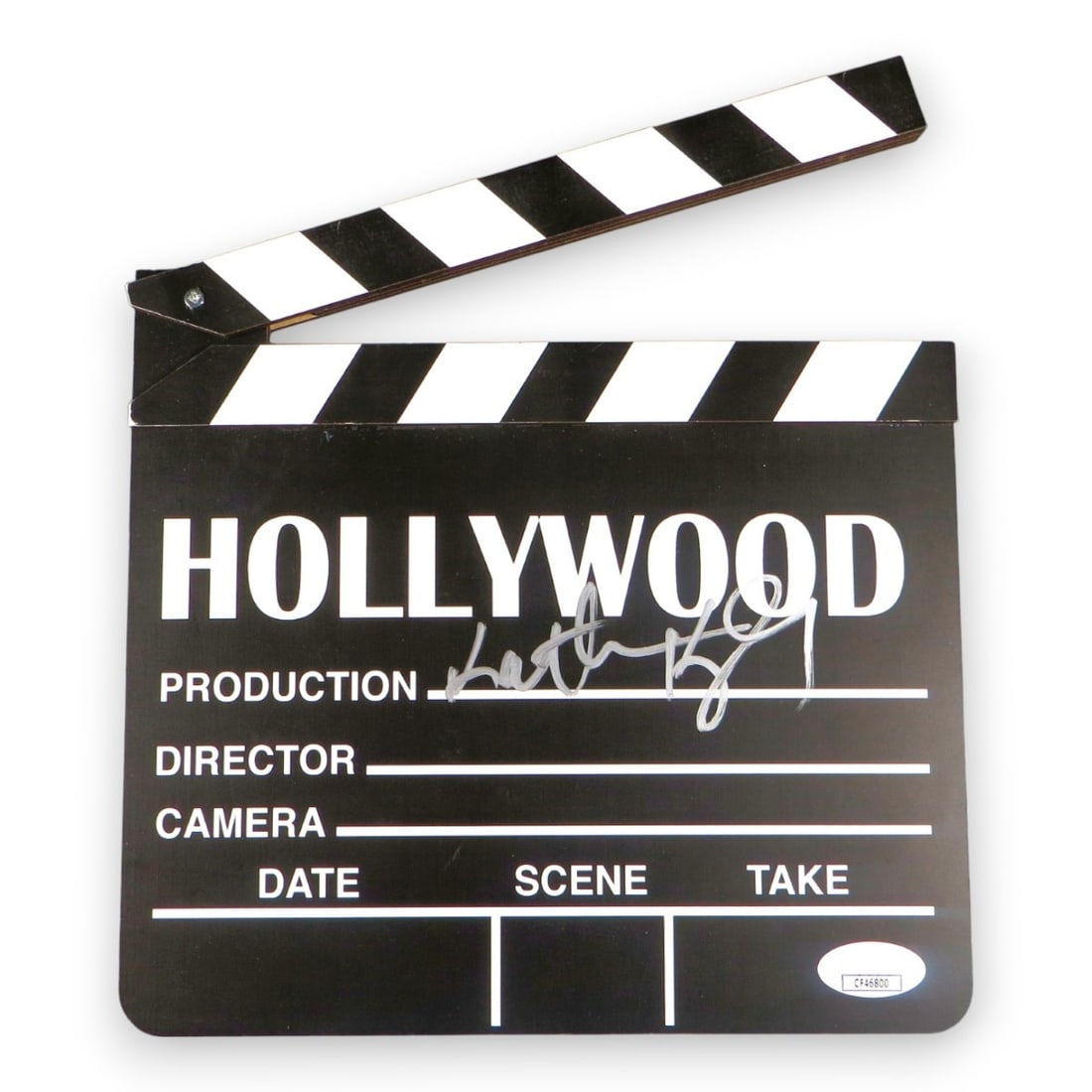 Kathleen Kennedy Signed Star Wars Movie Clapper JSA Authenticated: Kathleen Kennedy Signed Star Wars Movie Clapper JSA Authenticated This authentic movie clapper is signed by Kathleen Kennedy, renowned producer of the Star Wars franchise. It comes with authentication