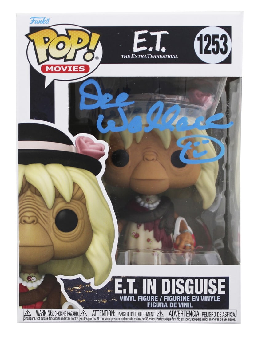 Dee Wallace Signed E.T. In Disguise #1253 Funko Pop JSA Certified: Dee Wallace Signed E.T. In Disguise #1253 Funko Pop JSA Certified This autographed E.T. In Disguise #1253 Funko Pop Vinyl Figure has been personally signed by Dee Wallace, the iconic actress from the 