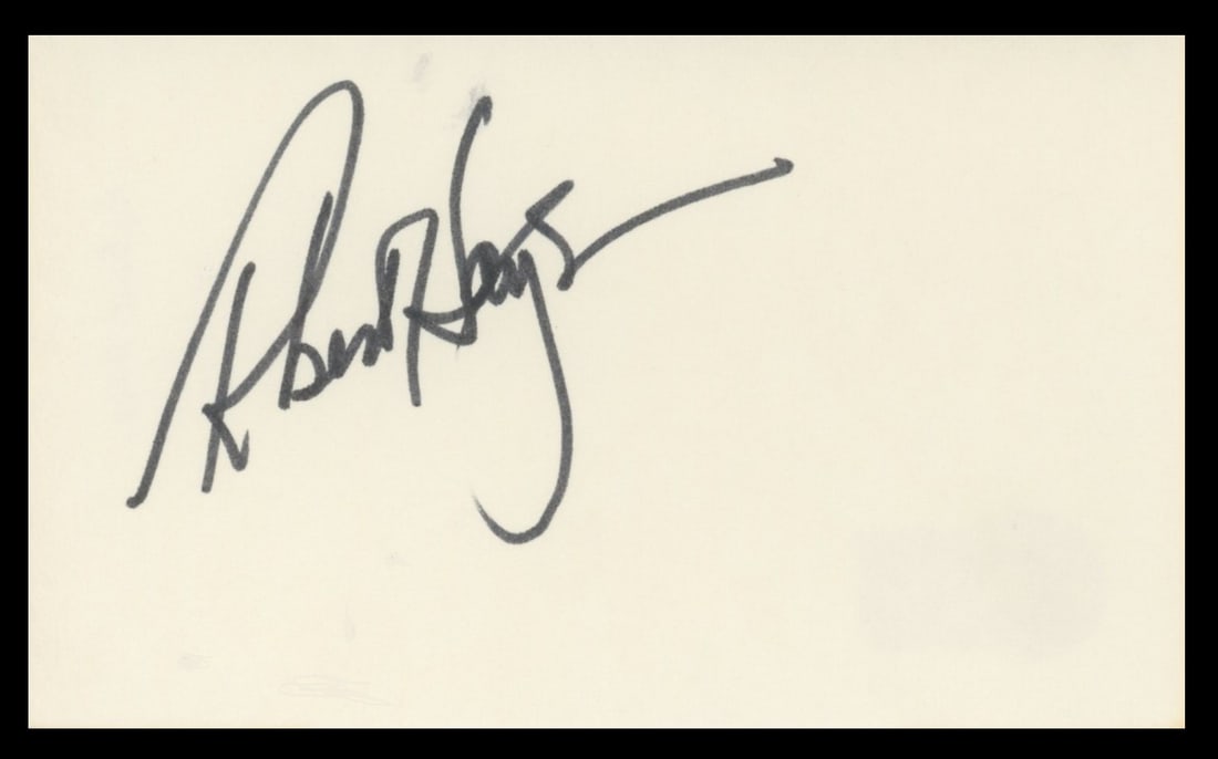 Robert Hays Signed 3x5 Index Card Beckett Authenticated Airplane! (1 of 2)