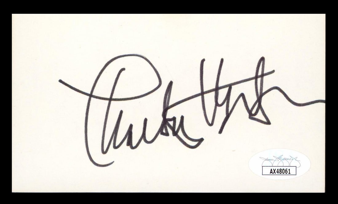 Charlton Heston Signed Ben-Hur 3x5 Index Card JSA Certified (1 of 2)