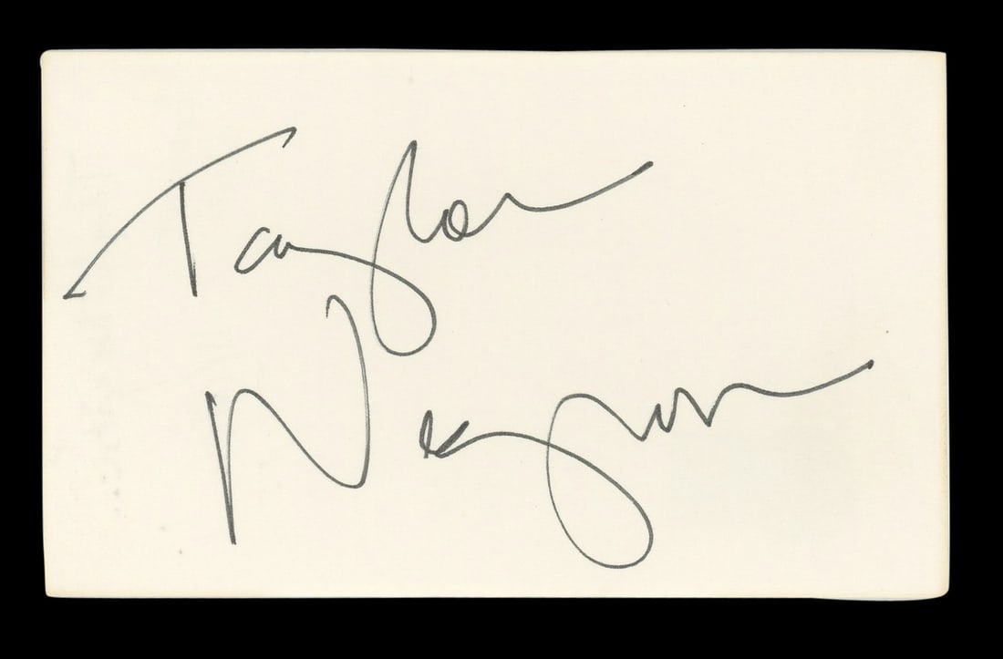 Taylor Negron Signed 3x5 Index Card Beckett Authenticated The Last Boy Scout (1 of 5)