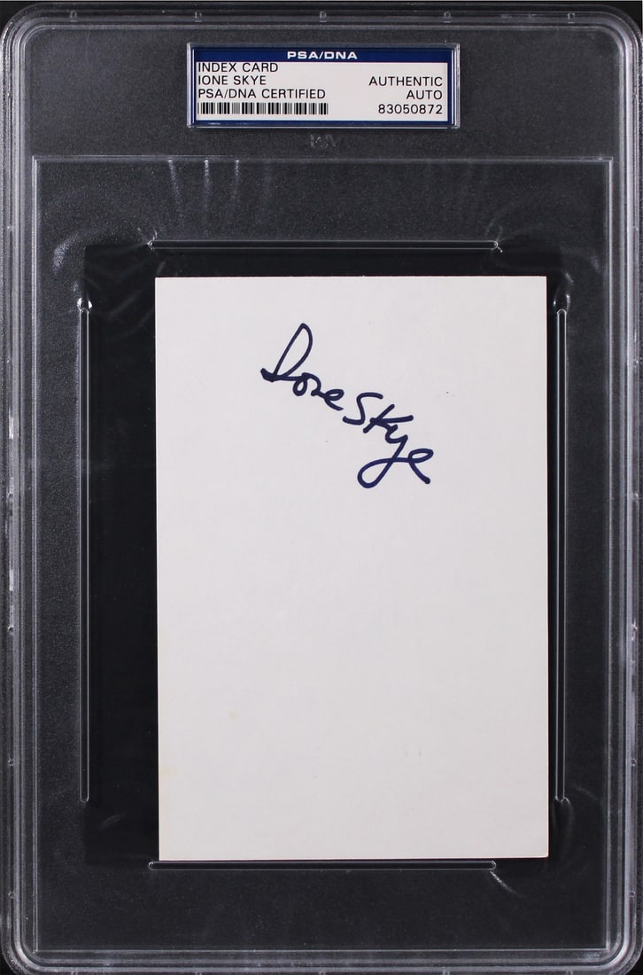 Ione Skye Signed 4x6 Index Card PSA DNA Slab Arrested Development (1 of 2)