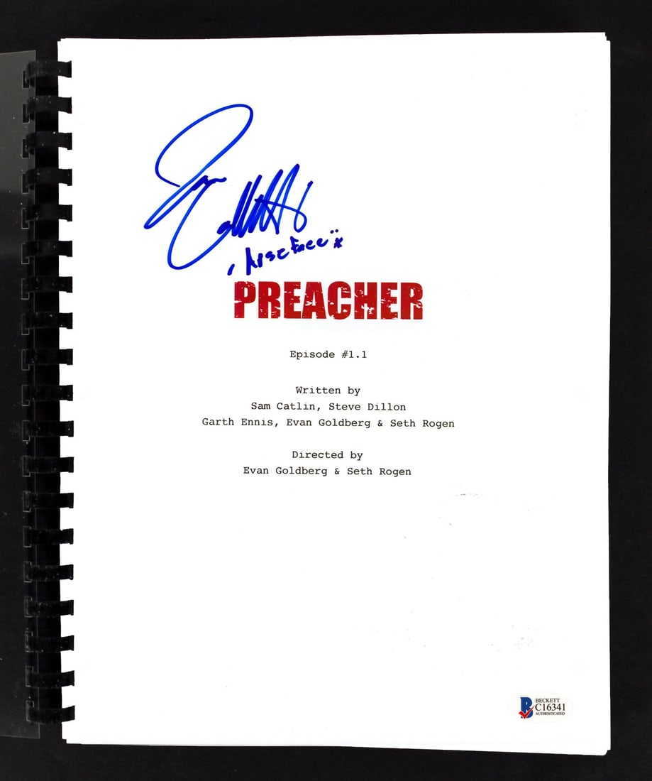 Ian Colletti Signed Preacher Episode 1.1 Script Beckett Authenticated (1 of 3)