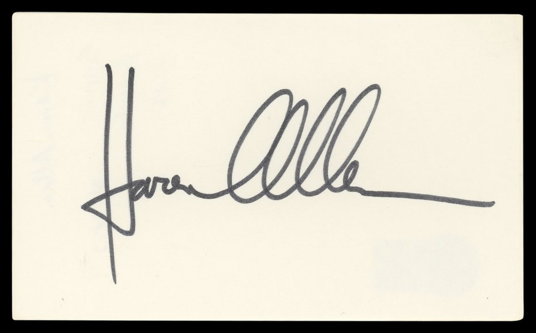 Karen Allen Signed 3x5 Index Card Raiders of the Lost Ark BAS Authenticated: Karen Allen Signed 3x5 Index Card Raiders of the Lost Ark BAS Authenticated This authentic 3x5 index card has been personally signed by Karen Allen, renowned for her role in the classic film "Raiders 