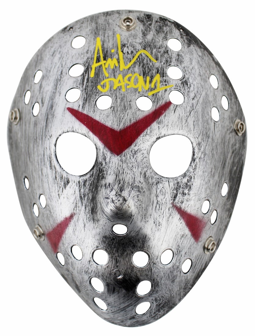 Ari Lehman Signed Friday The 13th Jason 1 Silver Mask BAS Authenticated: Ari Lehman Signed Friday The 13th Jason 1 Silver Mask BAS Authenticated This is an original signed silver hockey mask from Ari Lehman, known for his role as Jason Voorhees in the iconic film 'Friday T
