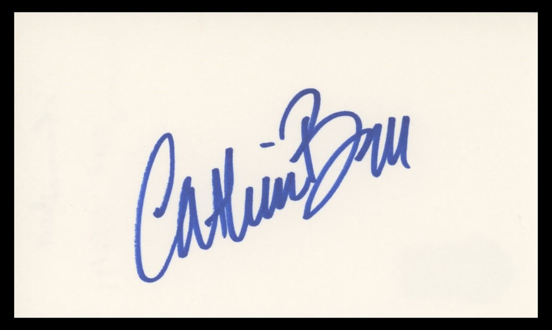Catherine Bell Signed 3x5 Index Card Beckett Authenticated The Good Witch (1 of 2)