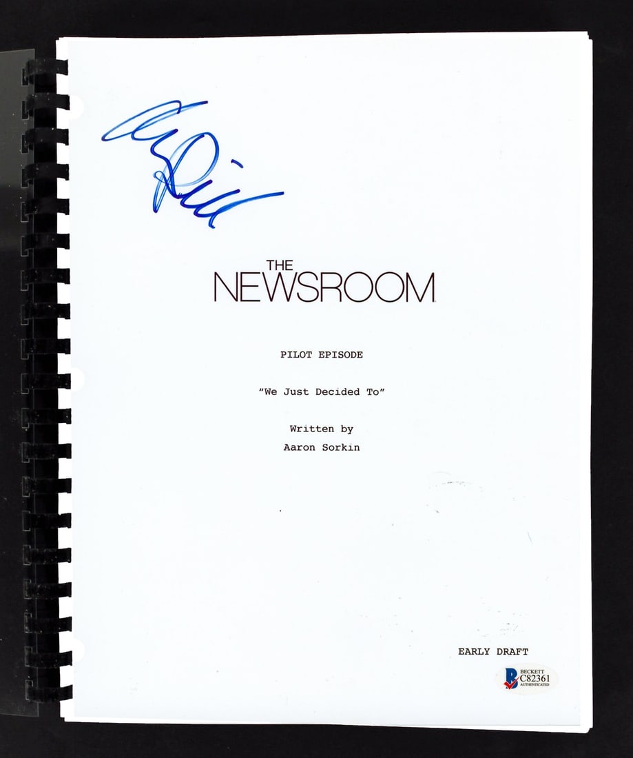 Alison Pill Signed The Newsroom Pilot Script Beckett Authenticated (1 of 3)