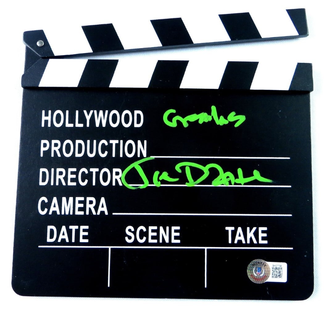 Joe Dante Autographed Gremlins Director Clapper With Inscription Beckett Authenticated (1 of 3)