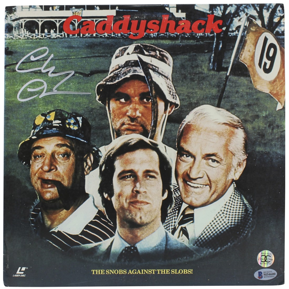 Caddyshack LaserDisc Cover Signed by Chevy Chase with Beckett COA (1 of 9)