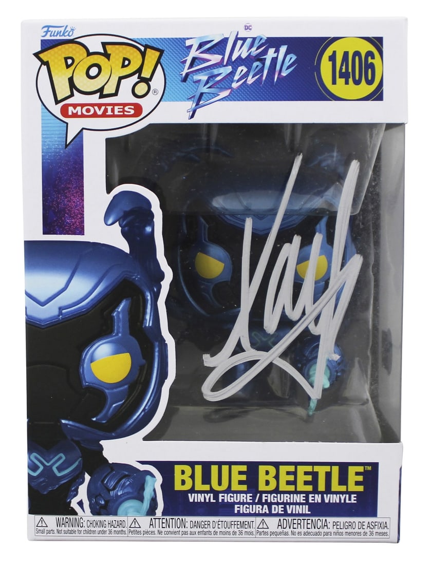 Funko Pop Blue Beetle Figure Autographed by Xolo Mariduena BAS Authenticated (1 of 7)