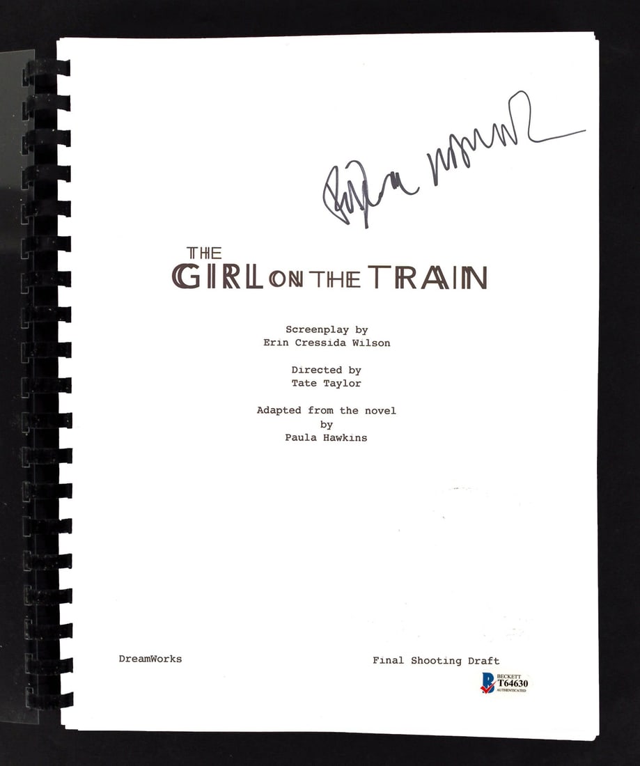 Edgar Ramirez Signed The Girl on the Train Movie Script Beckett COA: Edgar Ramirez Signed The Girl on the Train Movie Script Beckett COA This authentic signed movie script from 'The Girl on the Train' features the signature of Edgar Ramirez, who stars in the film. The 