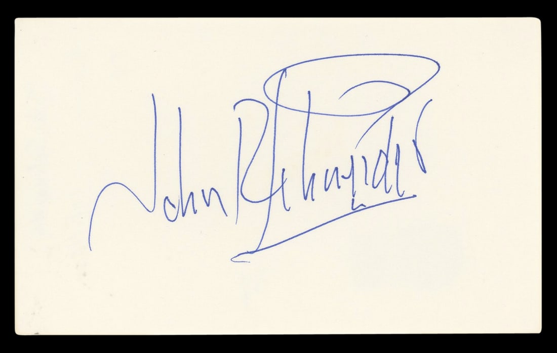 John Schneider Signed 3x5 Index Card The Dukes Of Hazzard BAS Authenticated: John Schneider Signed 3x5 Index Card The Dukes Of Hazzard BAS Authenticated This authentic signed 3x5 index card features the signature of John Schneider, renowned for his role in The Dukes Of Hazzard