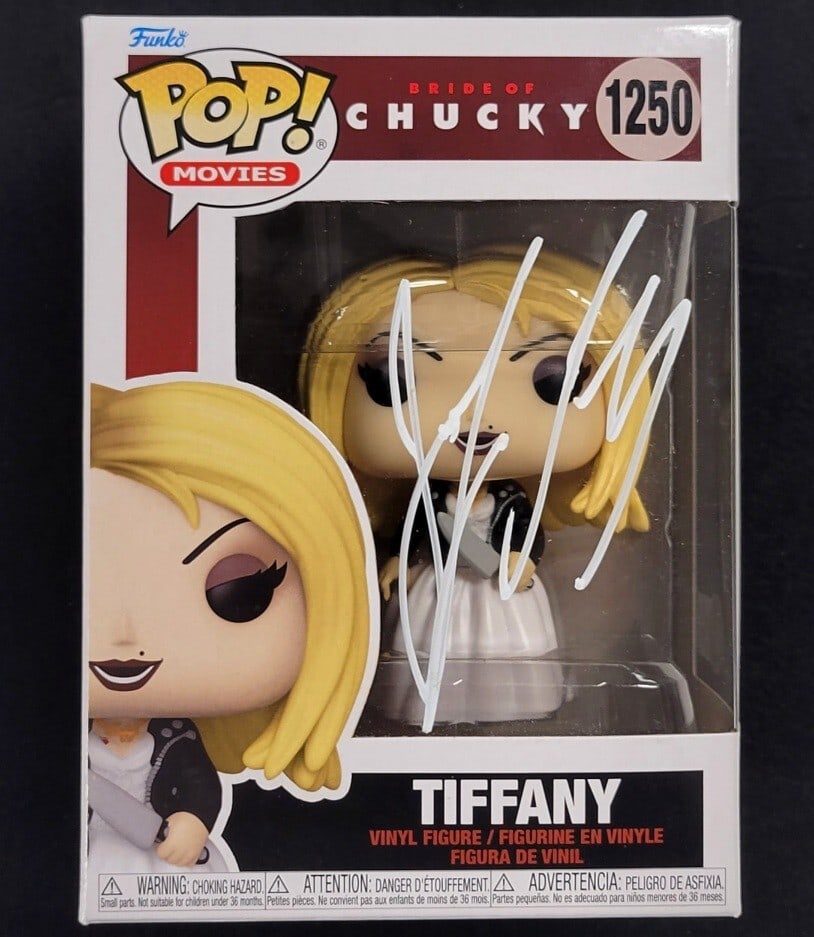 Tiffany Funko Pop from Bride of Chucky signed by Jennifer Tilly Beckett authenticated (1 of 7)