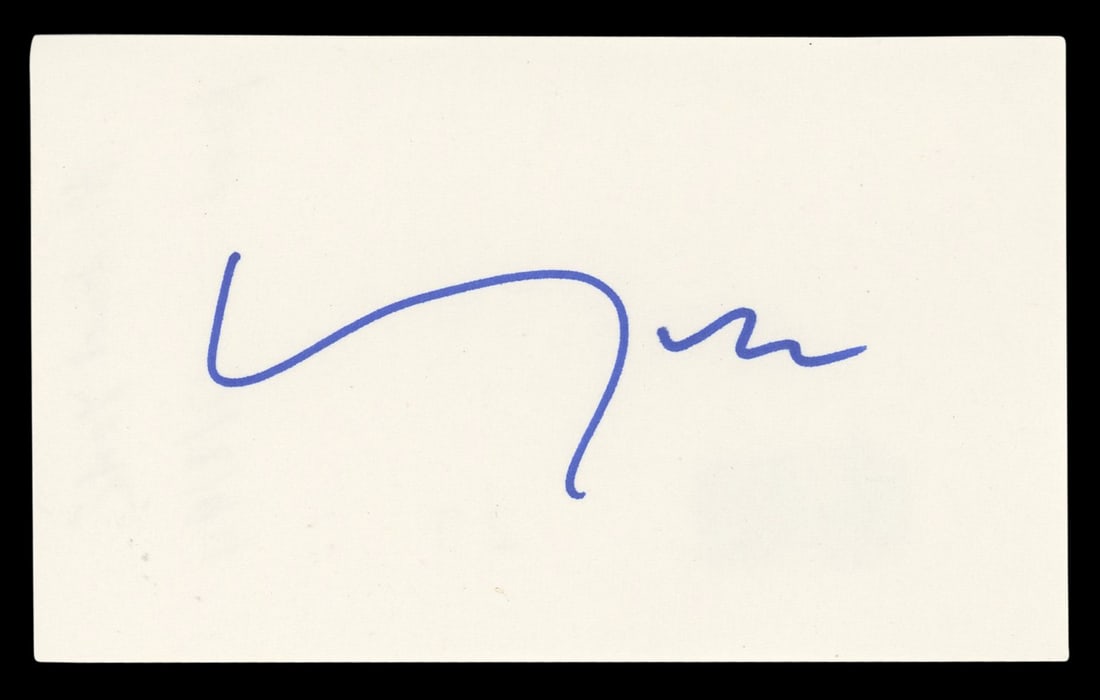 Michael York Signed 3x5 Index Card Romeo + Juliet Beckett Authenticated: Michael York Signed 3x5 Index Card Romeo + Juliet Beckett Authenticated This authentic 3x5 index card features the signature of Michael York, renowned for his role in "Romeo + Juliet." The signature h