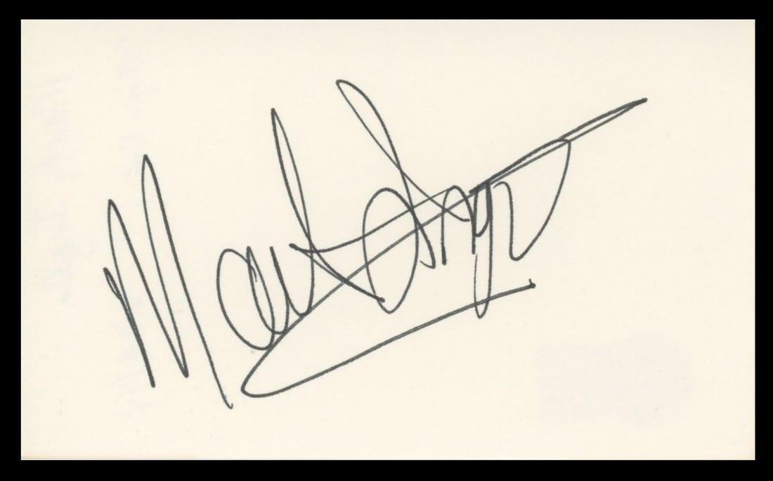 Marty Ingels Signed 3x5 Index Card Beckett Authenticated I'm Dickens He's Fenster (1 of 2)