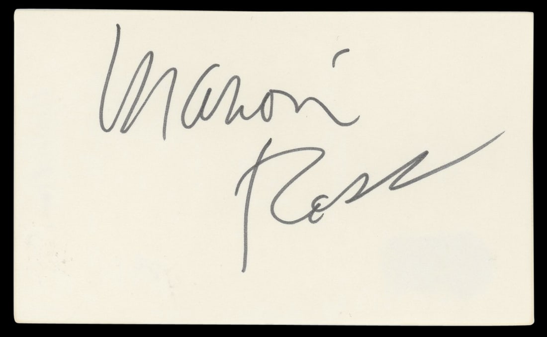 Marion Ross Happy Days Signed 3x5 Index Card Beckett Authenticated (1 of 5)