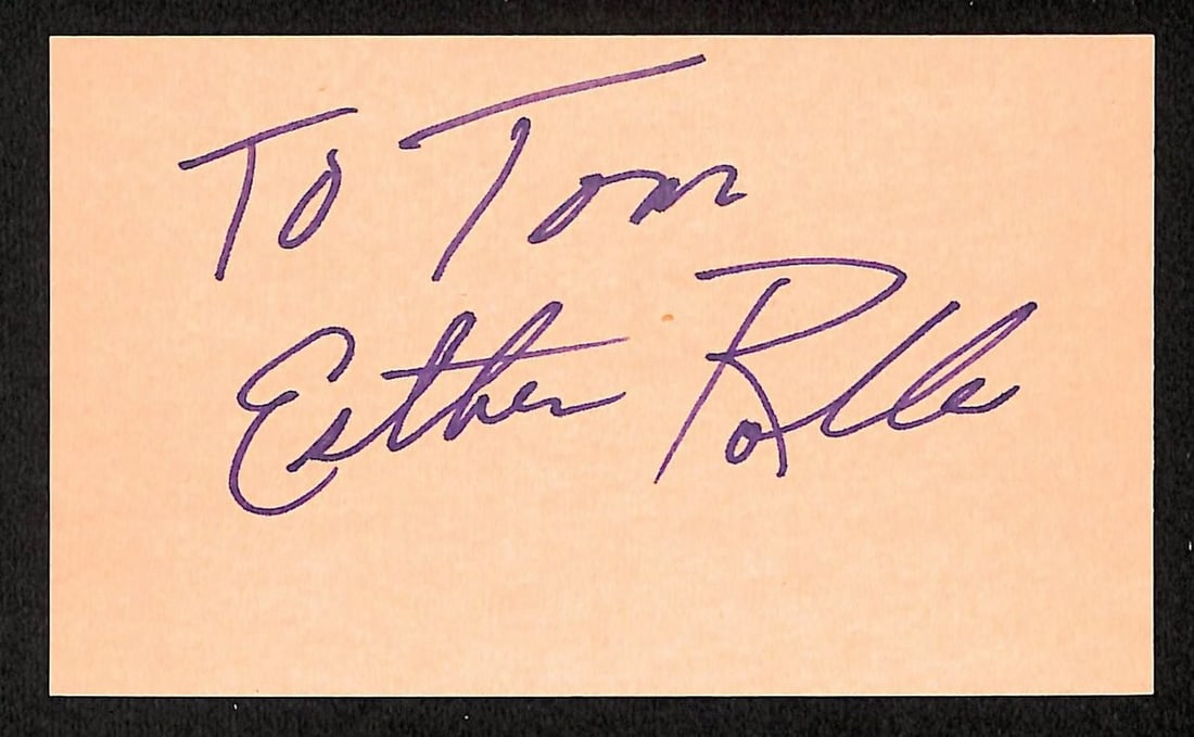 Esther Rolle Autographed 3x5 Index Card With Good Times Inscription JSA Authenticated: Esther Rolle Autographed 3x5 Index Card With Good Times Inscription JSA Authenticated This offering features an original, signed, and inscribed 3x5 index card by Esther Rolle, renowned actress from th