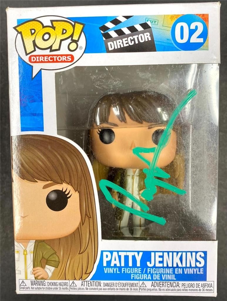 Funko Pop Wonder Woman #2 Autographed by Patty Jenkins with Beckett Authentication: Funko Pop Wonder Woman #2 Autographed by Patty Jenkins with Beckett Authentication This is an original Funko Pop! #2 Wonder Woman collectible, personally autographed by director Patty Jenkins. The sig