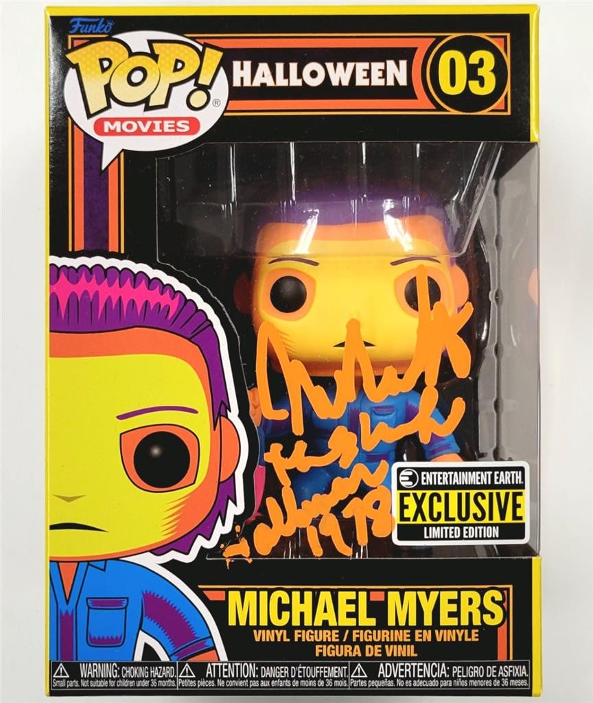 Beckett Certified Nick Castle Autographed Michael Myers Blacklight Funko Pop Halloween (1 of 5)
