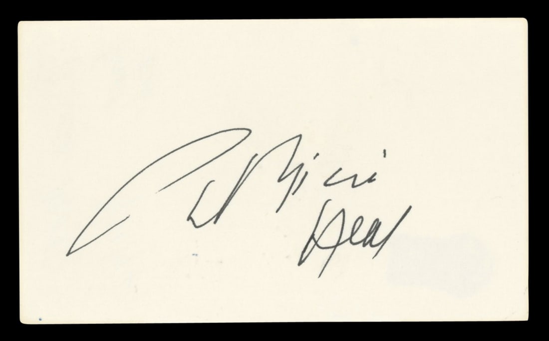 Patricia Neal Signed 3x5 Index Card BAS Authenticated (1 of 2)