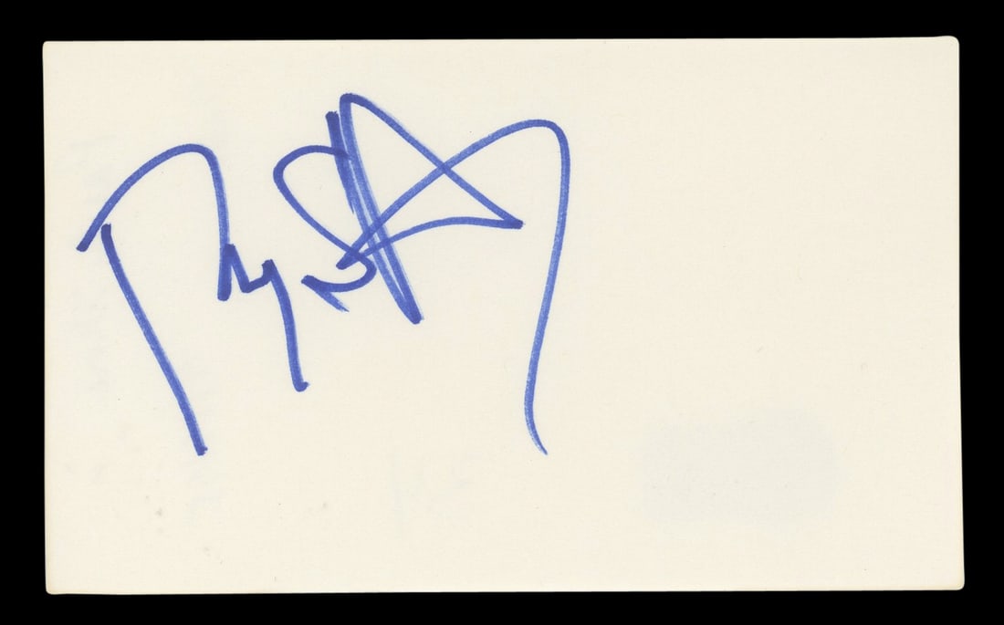 Pauly Shore Signed 3x5 Index Card Beckett Authenticated Son in Law Autograph: Pauly Shore Signed 3x5 Index Card Beckett Authenticated Son in Law Autograph This is an original 3x5 index card personally signed by Pauly Shore, known for his role in "Son in Law." The autograph is a