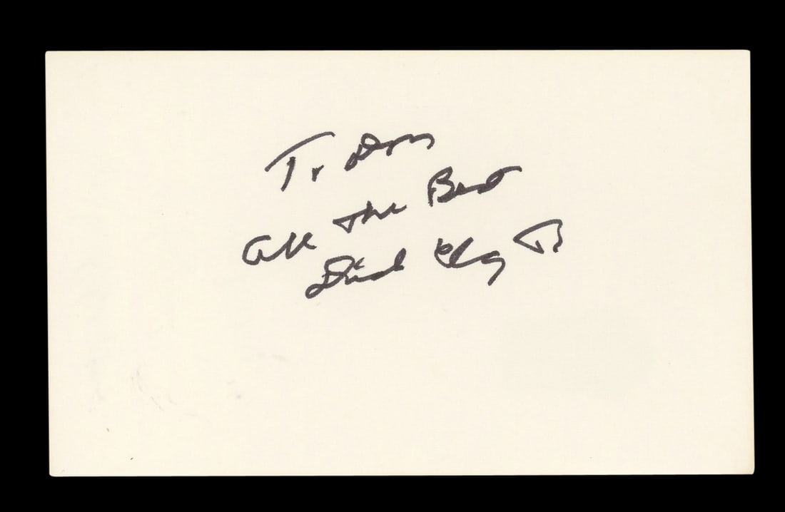 Richard Clayton Signed 3x5 Index Card Father Is a Prince BAS Authenticated (1 of 5)