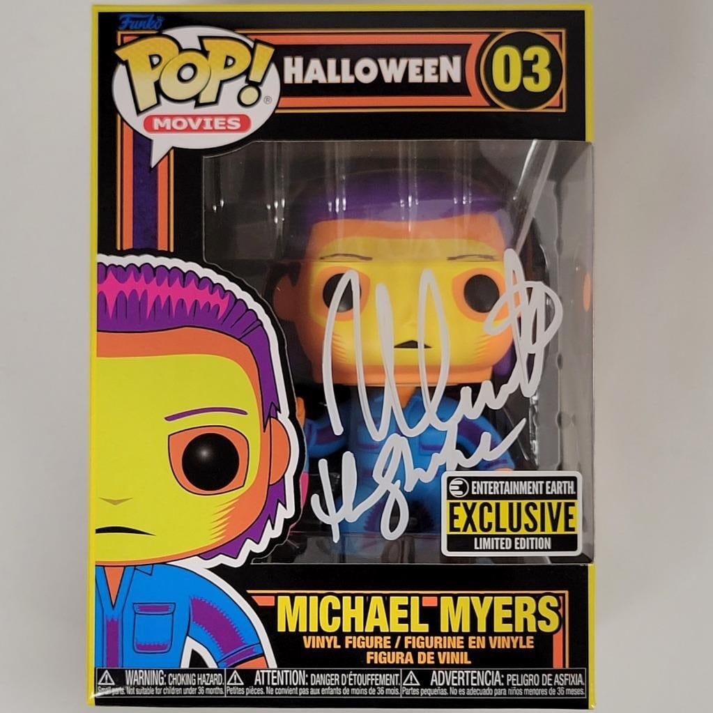 Funko Pop Halloween Michael Myers Black Light Signed by Nick Castle Beckett Authenticated (1 of 6)
